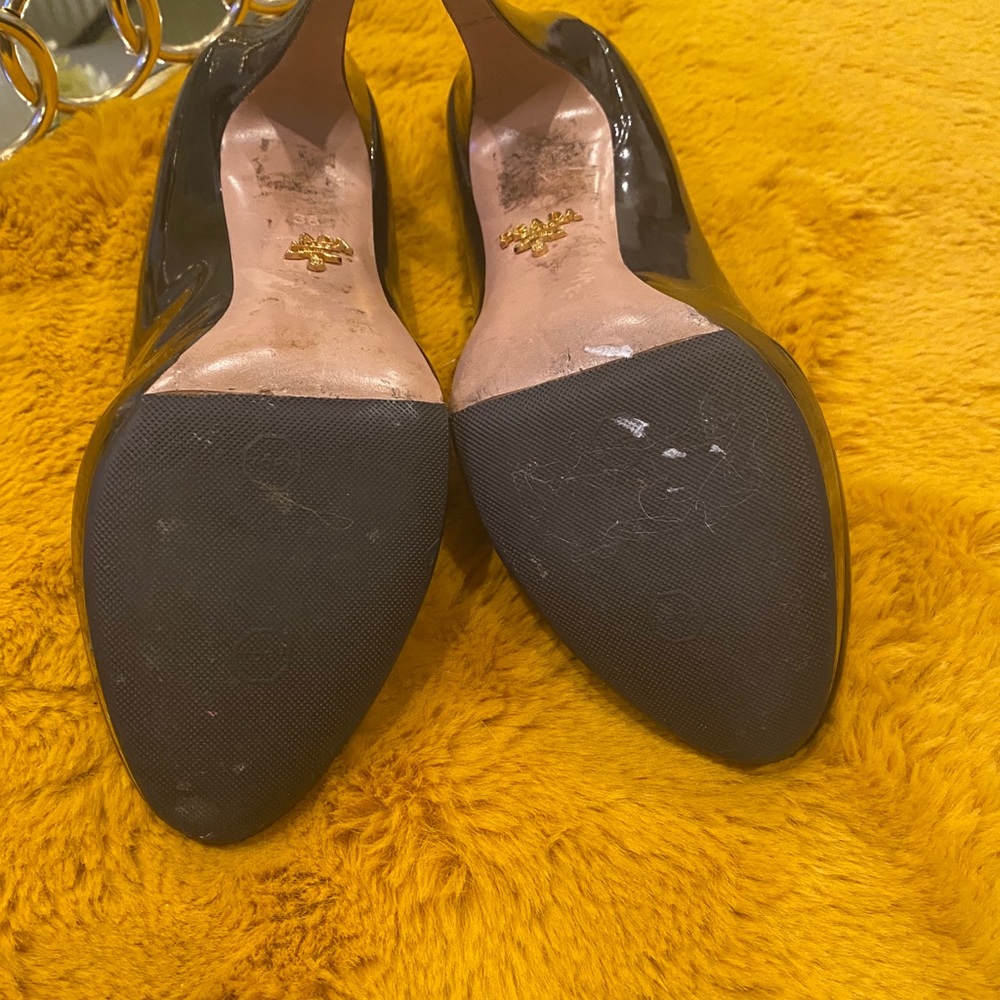 Prada semi round toe heels size 36 used condition - Picture 16 of 16